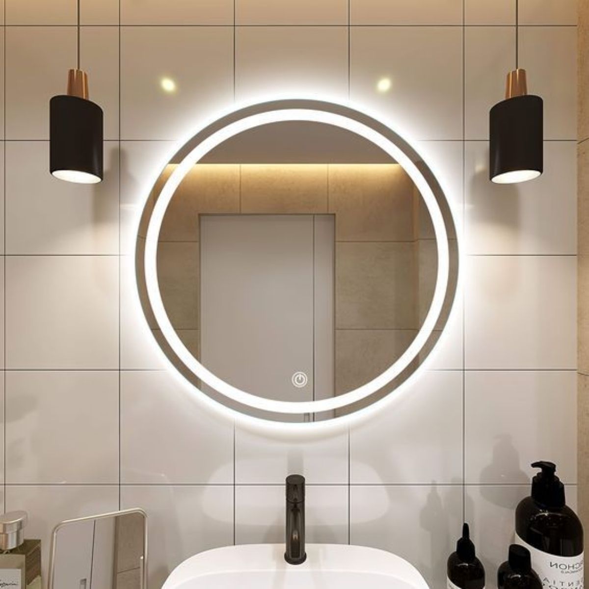 Single Ring Design Led Mirror for Bathroom/Wash basin Round Shape
