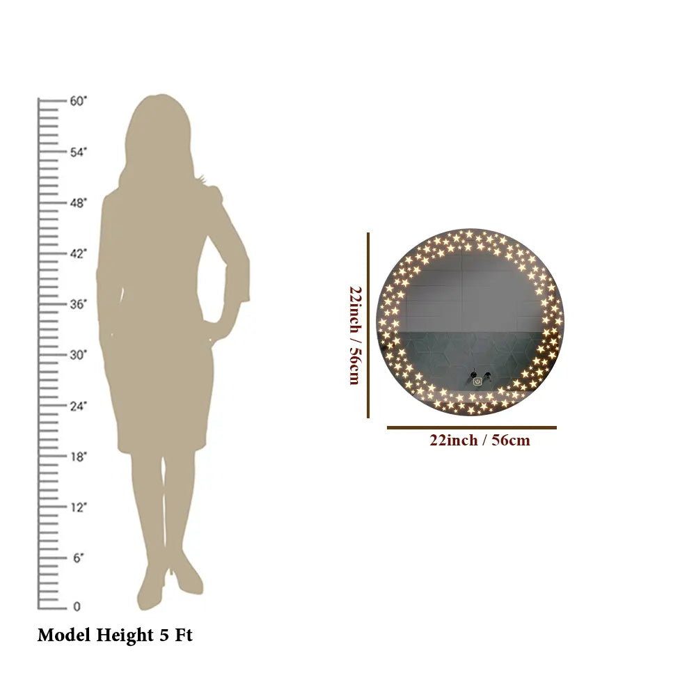 Twinkling Stars Bathroom Mirror With LED thumbnail