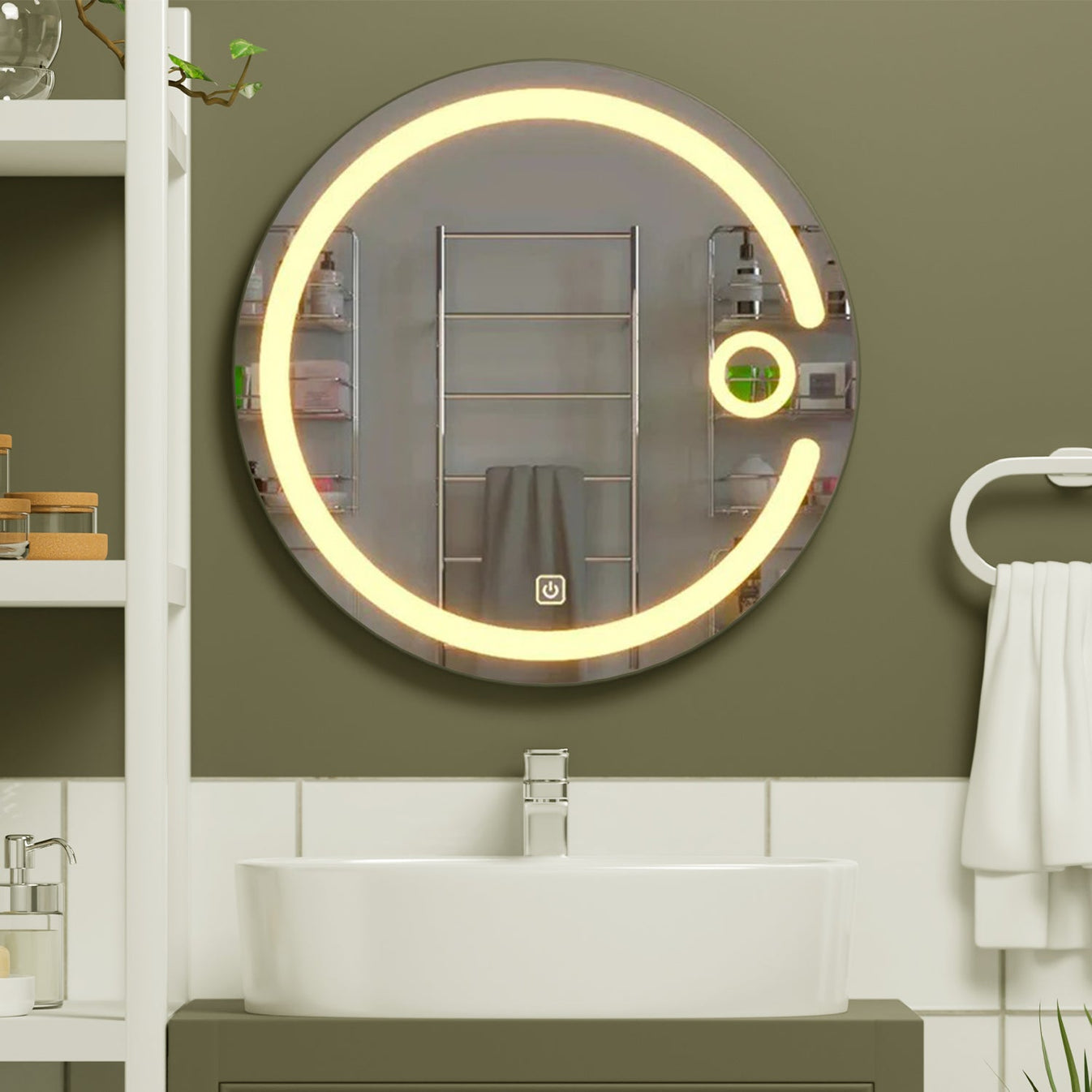 Modern Desinger Bathroom Mirror With LED