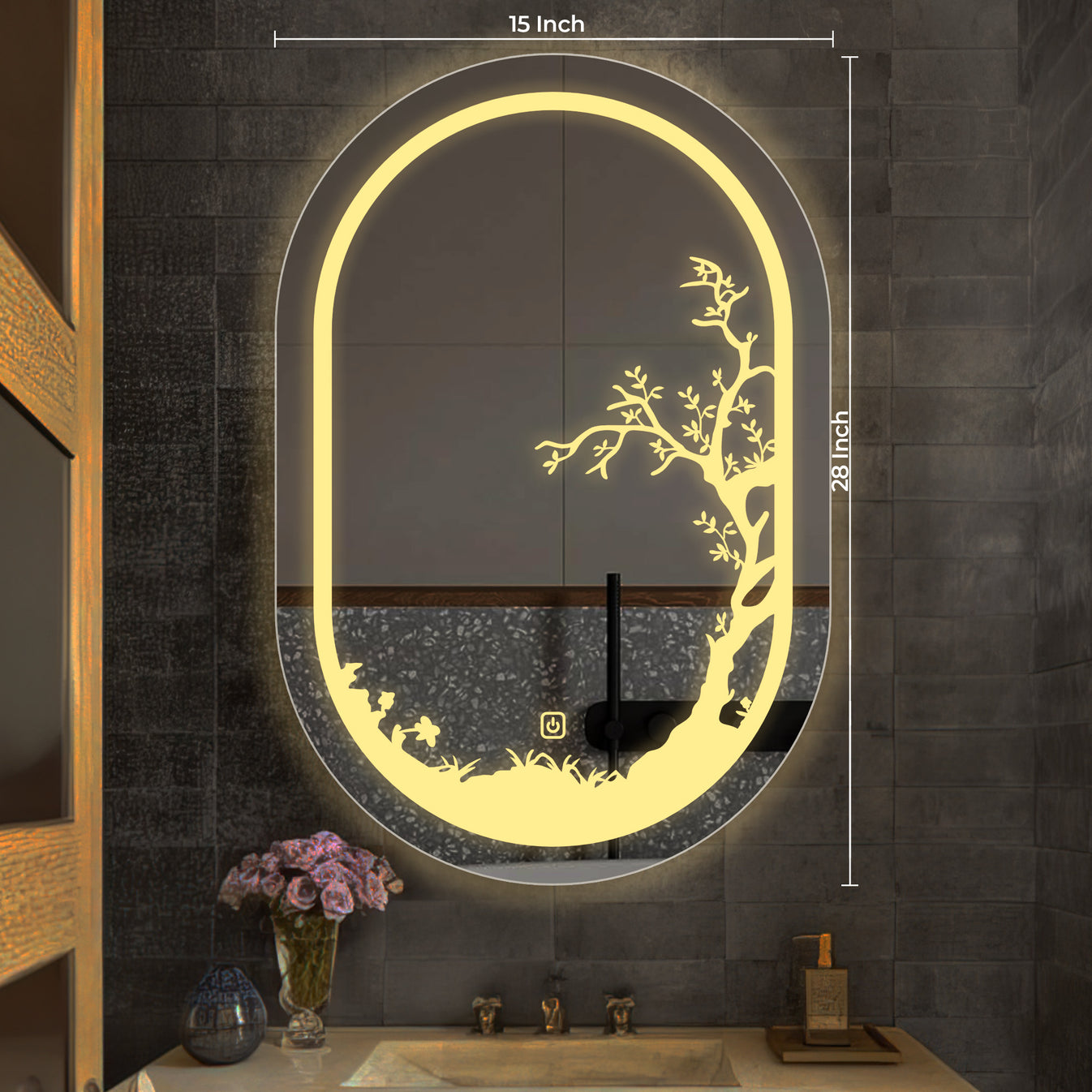 Design Art LED Bathroom Wall Mirror