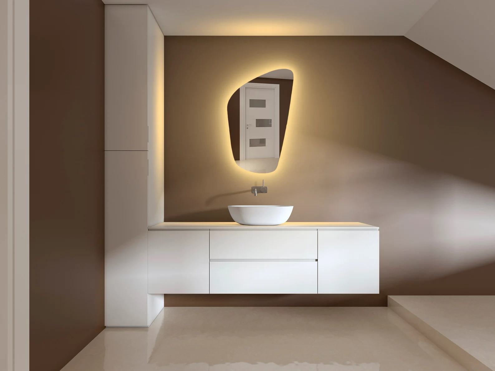 LED Bathroom Mirror With Multi Lighting thumbnail LED Bathroom Mirror With Multi Lighting thumbnail