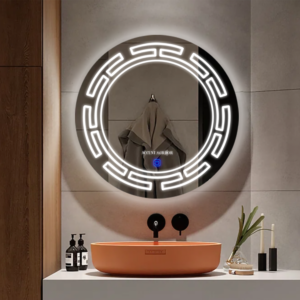 Round Bathroom Mirror With Touch Sensor