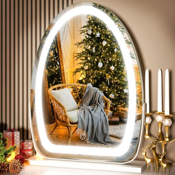Flat Bottom Oval Led Mirror With Touch sensor