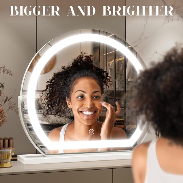 LED Vanity Mirror Flat Bottom Rounded thumbnail LED Vanity Mirror Flat Bottom Rounded thumbnail