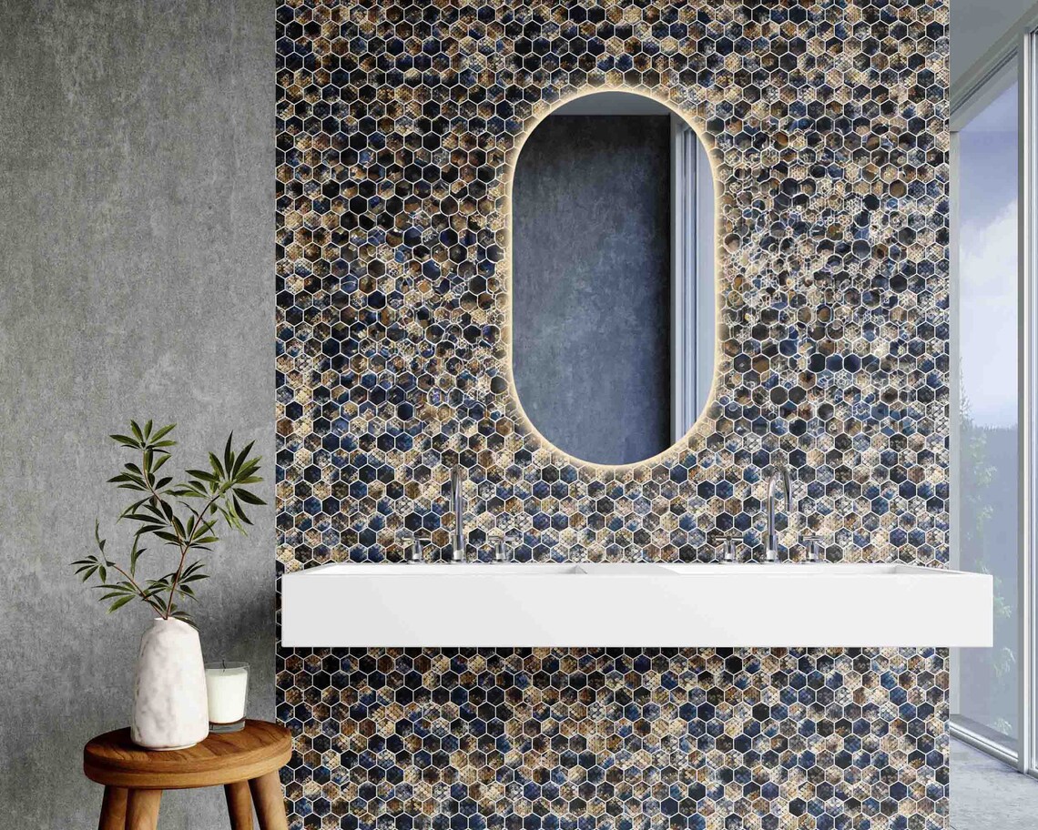 LED  Mirror For Washbasin With Touch Sensor & Dimmable (3 Lights Integrated) thumbnail