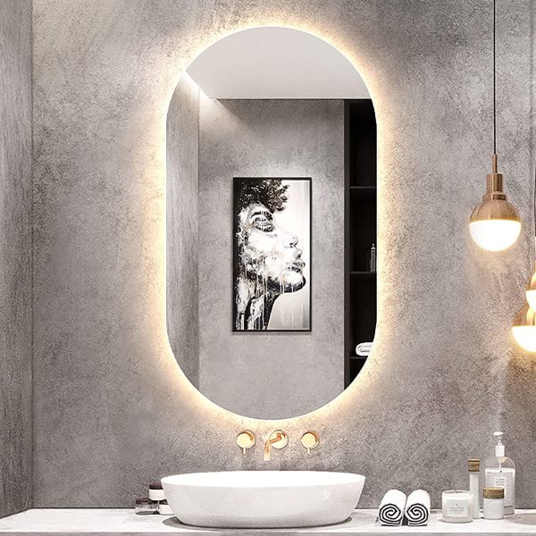 LED Mirror For Washbasin With Touch Sensor & Dimmable (3 Lights Integrated) LED Mirror For Washbasin With Touch Sensor & Dimmable (3 Lights Integrated)