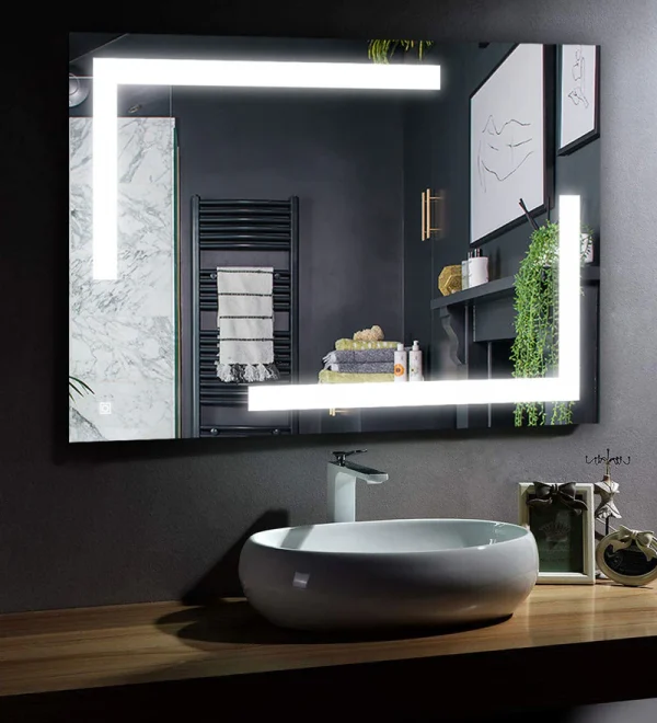 LED Mirror With 3 lights For Home And Bathroom 
