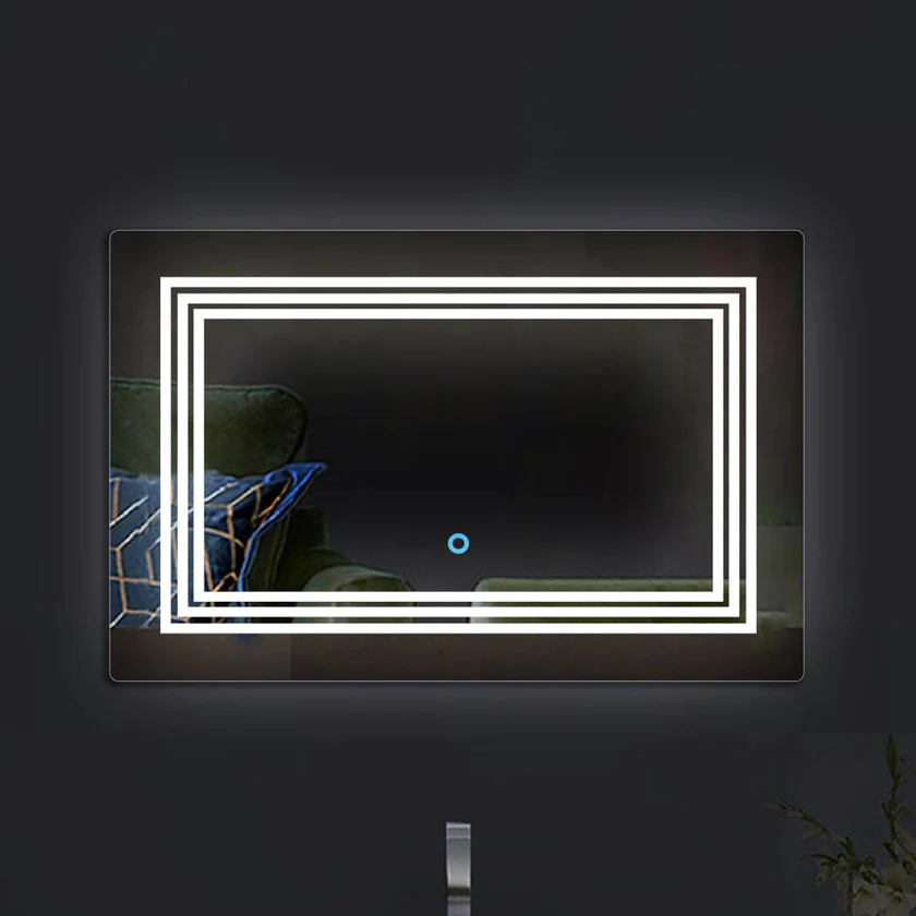 Triple Strips Line Led Bathroom Mirror