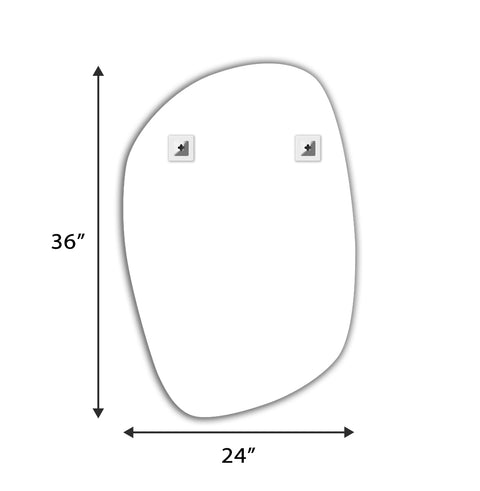 LED Bathroom Mirror - Warm White Light - Oval thumbnail LED Bathroom Mirror - Warm White Light - Oval thumbnail