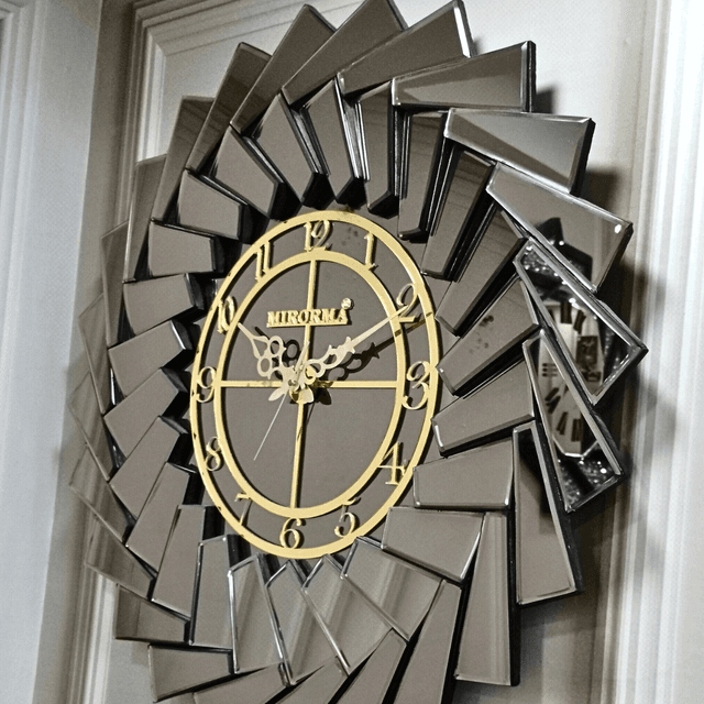  Decorative Mirror Wall Clock with Updown Style  thumbnail