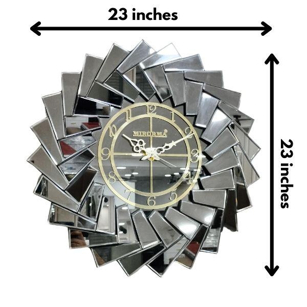  Decorative Mirror Wall Clock with Updown Style  thumbnail