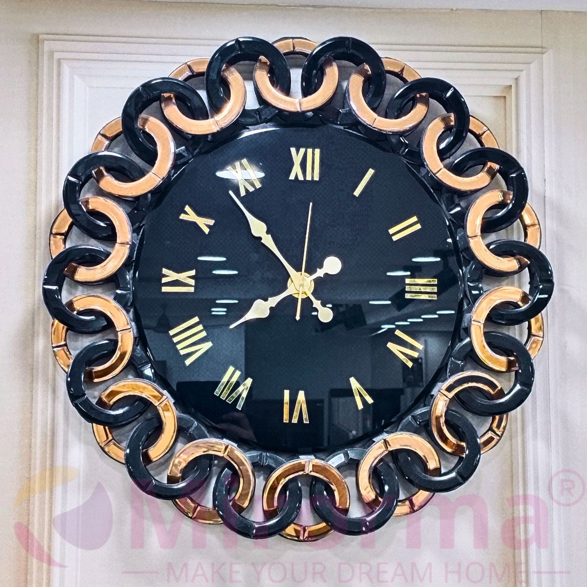 Unique Audi Rings Style Mirror Wall Clock Unique Audi Rings Style Mirror Wall Clock