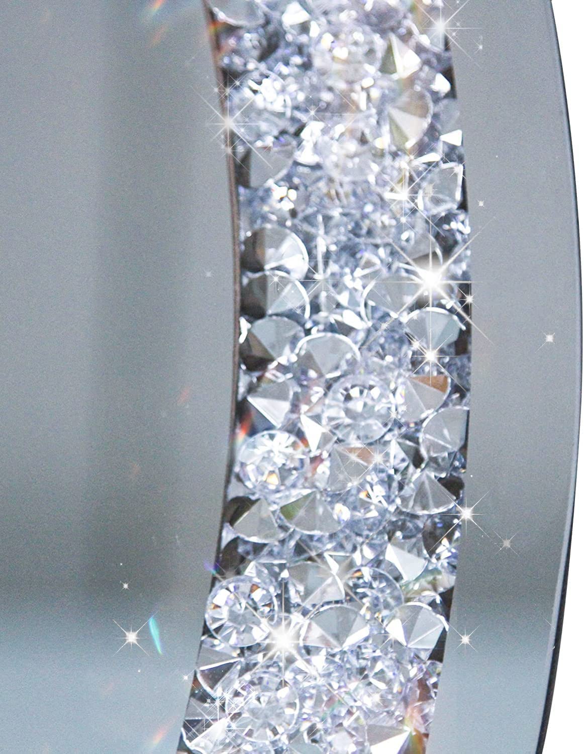 Diamond-Inspired Crystal Wall Mirror Glamorous Home Design thumbnail