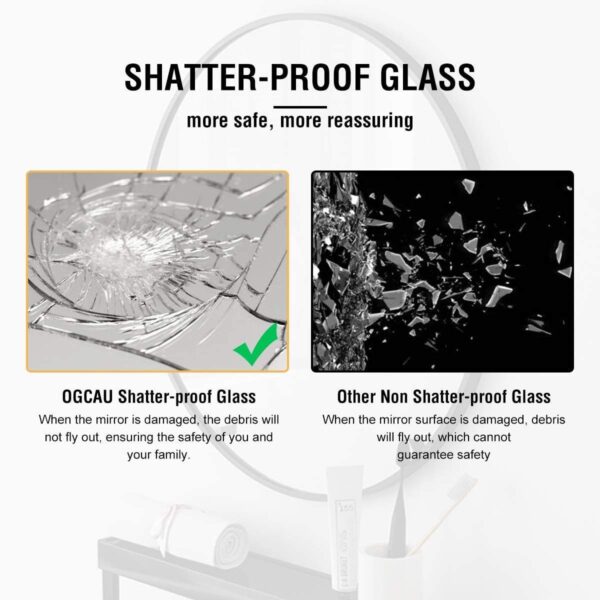 Artisan Venetian Glass Wall Mirror Golden Color  48X36 thumbnail