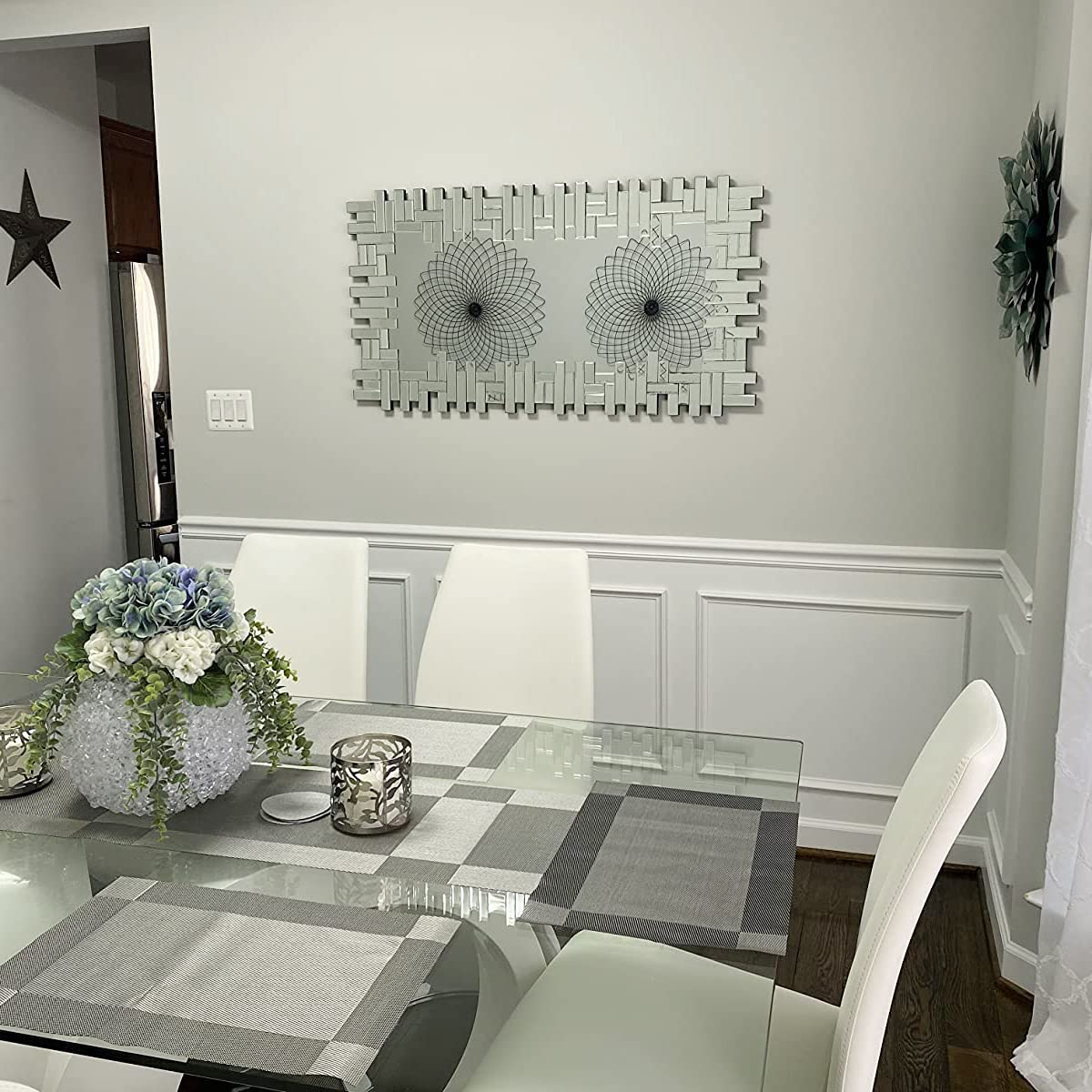 Venetian Modern Wall Mirror Horizontal 48X24 Inches thumbnail