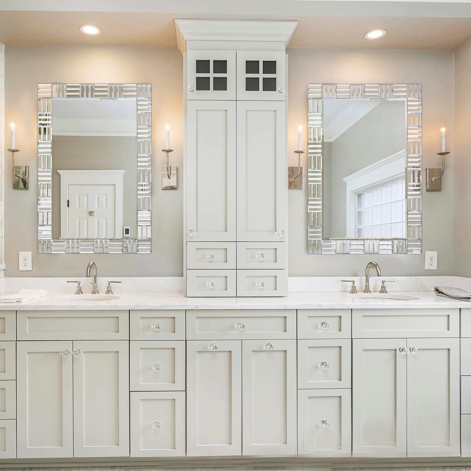 Elegant Rectangular Venetian Wall Mirror – 36″x24″ Inch thumbnail Elegant Rectangular Venetian Wall Mirror – 36″x24″ Inch thumbnail