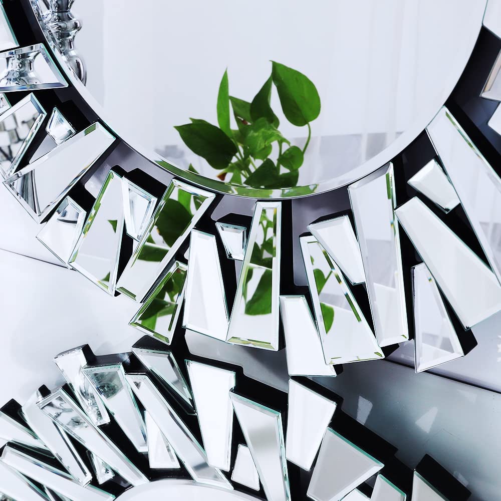 Contemporary Venetian Round Mirror – Perfect Accent Piece (32″ Inch) thumbnail