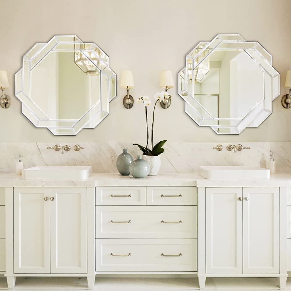 Luxury Round Venetian Modern Wall Mirror 32X32 inch thumbnail