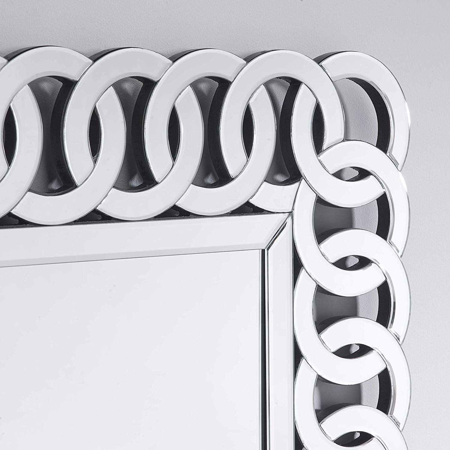   Luxury Horizontal Ring Venetian Wall Mirror – 36X24 Inch thumbnail