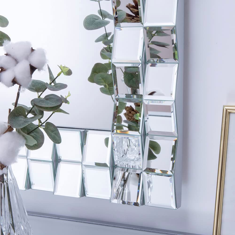   Sleek & Stylish 3D Venetian Mirror A Statement Piece 36X24 thumbnail