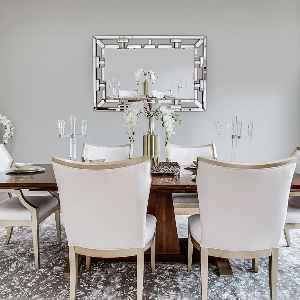  Modern Wall Venetian Mirror 36X24 inches  thumbnail