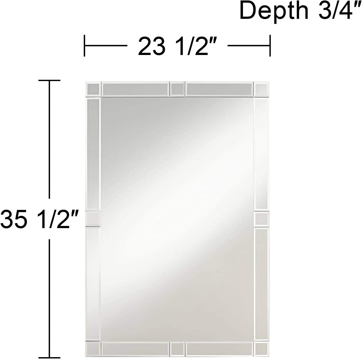 Stylish Rectangular 36X24 Wall Mirror – Elegant & Functional thumbnail Stylish Rectangular 36X24 Wall Mirror – Elegant & Functional thumbnail