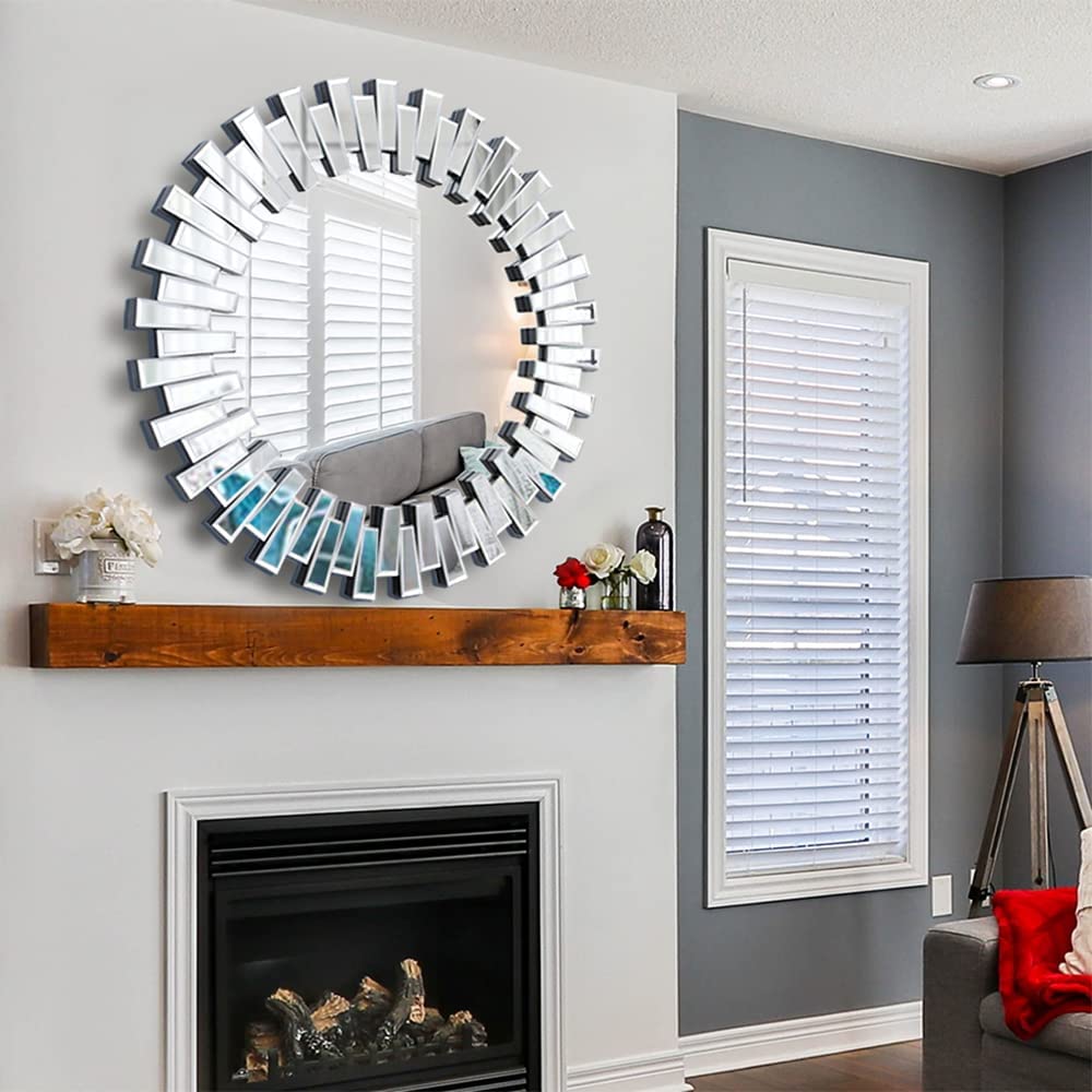 Handcrafted 32 Round Venetian Mirror – Elegant 