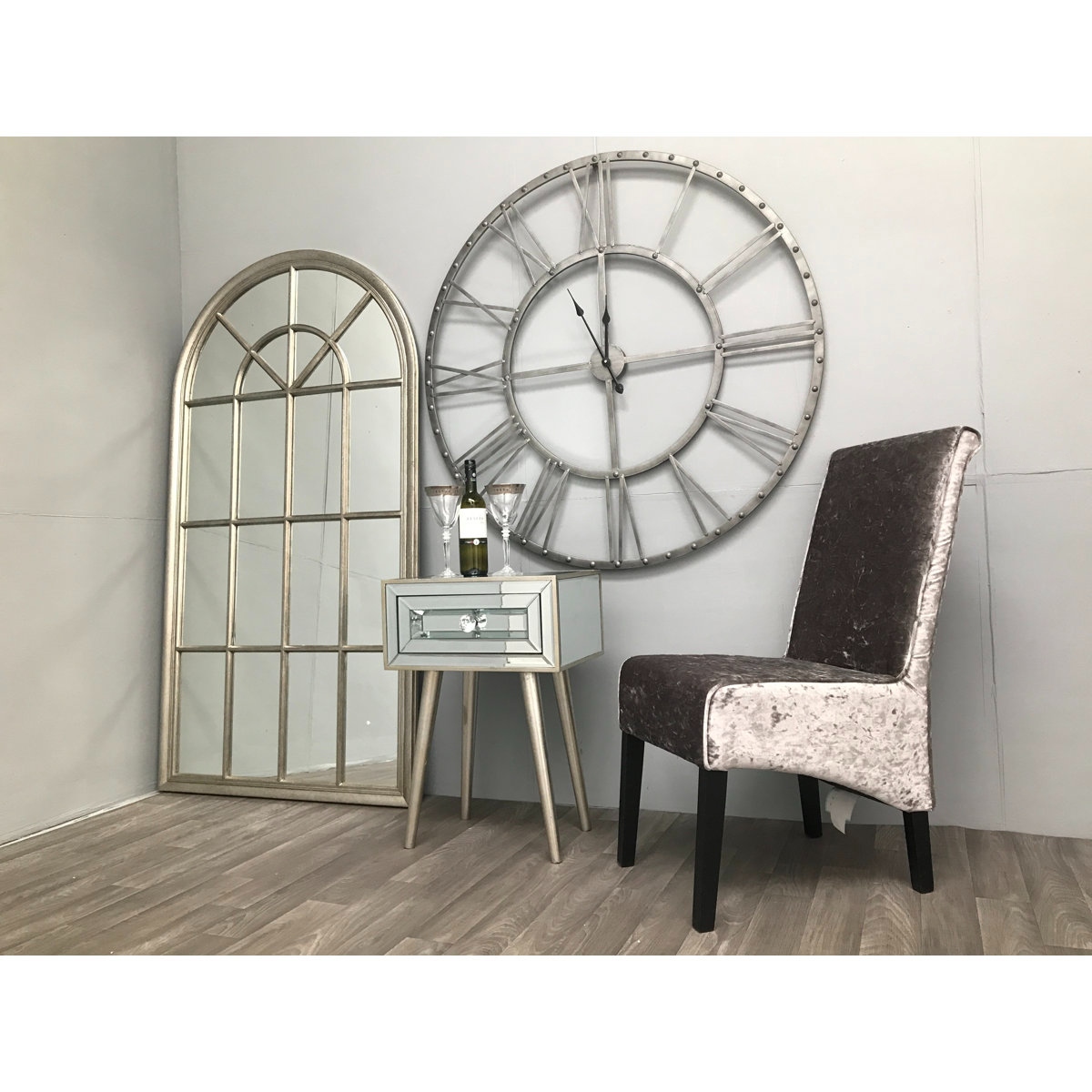 Glamour Glow Mirrored Side Table thumbnail