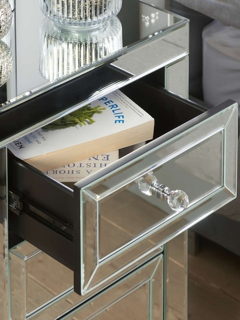 Sparkle Style Mirrored Side Table thumbnail Sparkle Style Mirrored Side Table thumbnail