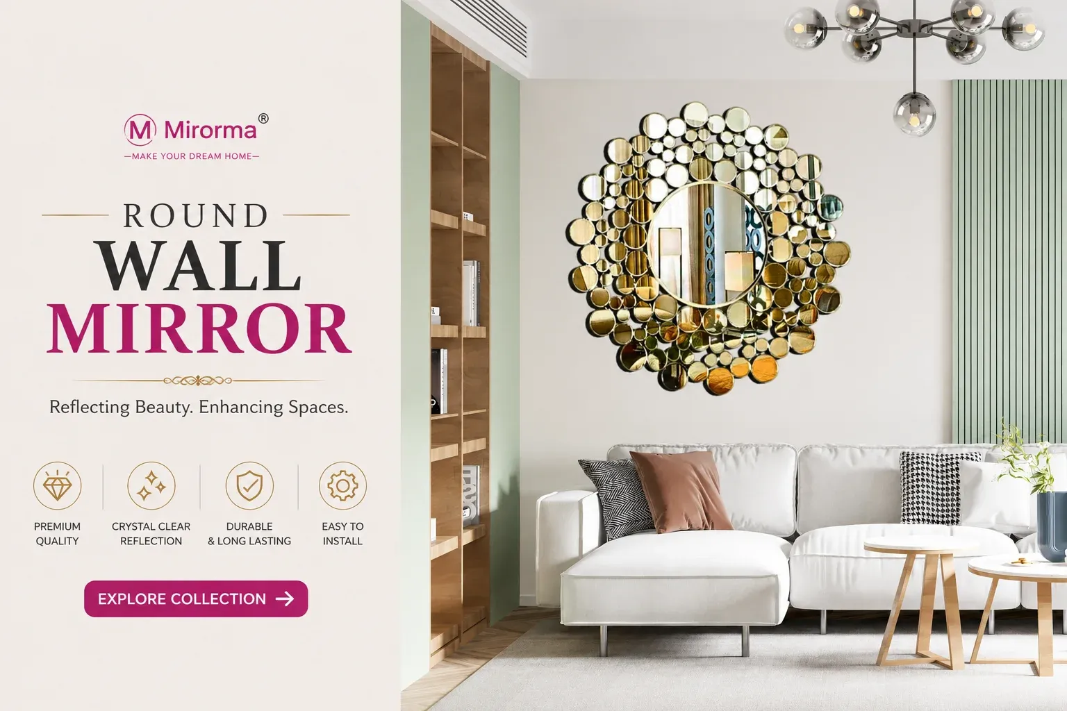 Round Wall Mirror Round Wall Mirror